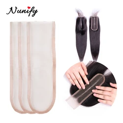 DAHIFY-Filet Suisse pour Perruque en Dentelle, Bonnet de Base, Matériau de Fermeture, 4x4, 2x4, 2x6