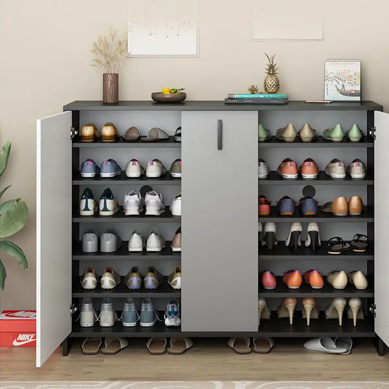 Meuble à Chaussures Intégré Moderne et Simple, Meuble de Rangement Multifonction T1, Grande Capacité, Europe