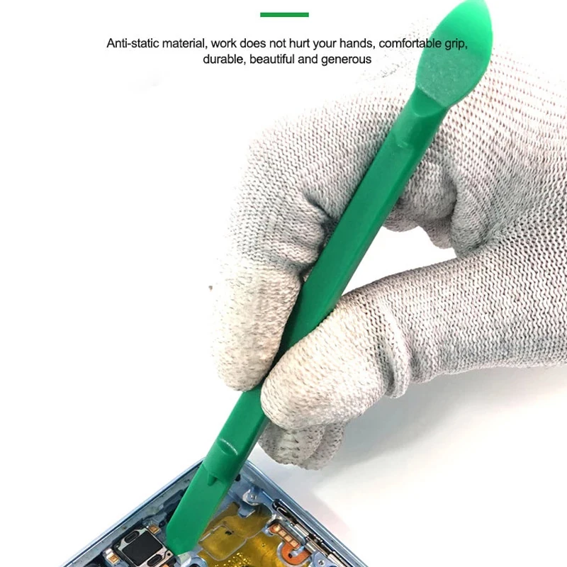 Spudger en plastique 10 en 1 outils d'ouverture, pied-de-biche sûr pour téléphone portable Pad ordinateur portable bricolage démontage kit d'outils de réparation