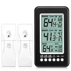 Termómetro ORIA Doble Sensor Inalámbrico Interior/Exterior con Alarma