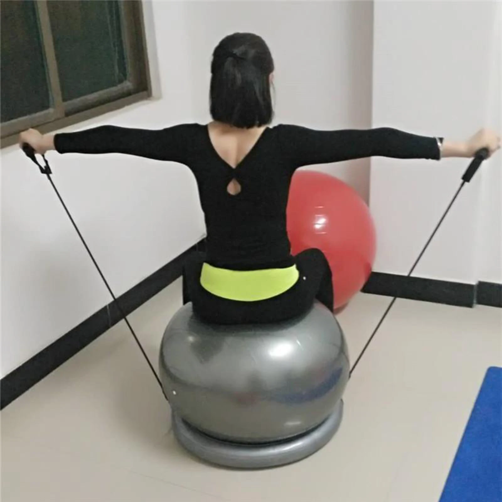 Inflatable Stability Yoga Ball Stand Holder Base for Yoga Pilates Ball Sit Chair Yoga Ball Stability Ring Base