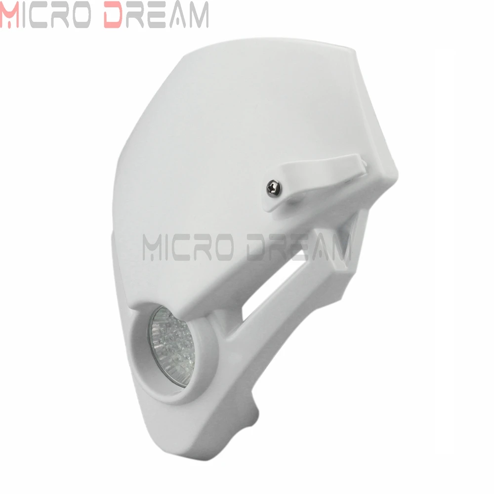 For Gas Gas TXT PRO EC 280 125 250 300 Trials Bike White LED Mini Triangle Headlight Motocross MX Enduro Racing Headlamp Fairing