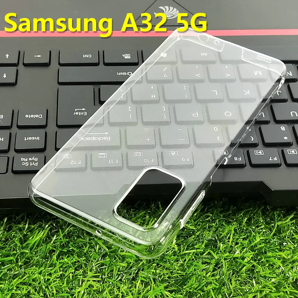 For Samsung Galaxy A32 4G 5G Phone Case Hard PC Clear Case Camera Protect Back Cover