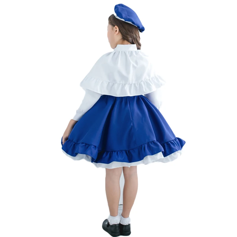 ELBCOS CARDCAPTOR SAKURA Girls Daidouji Tomoyo Singer Dress (Dress+Cloak+Hat)