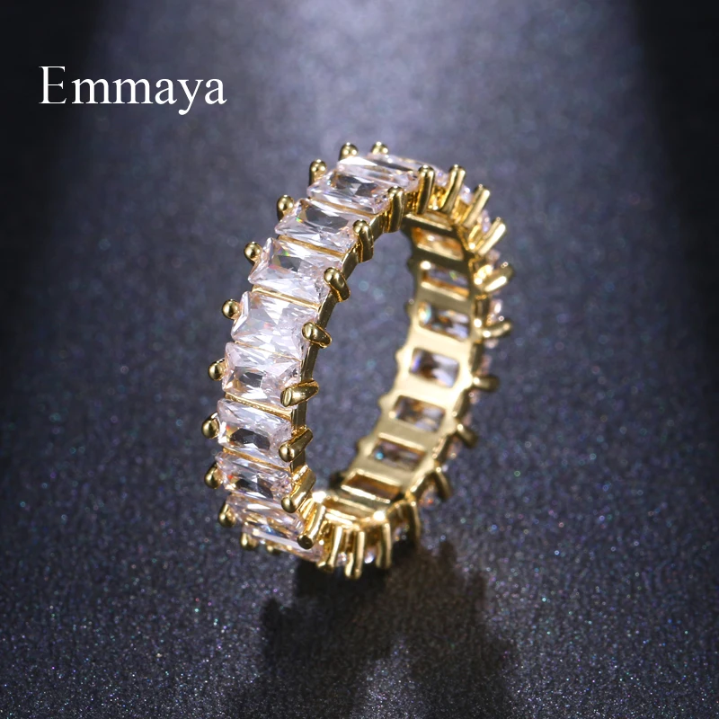 Emmaya New Design Classic Style Exquisite Cubic Stone Ring For Women Paety Decoration Luxury Jewelry Fashion Statement