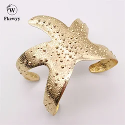 Fkewy pulseras de estrella de mar de diseñador para mujer, joyería de lujo, accesorios góticos, brazalete de Festival, pulsera para niña, Día de San Valentín