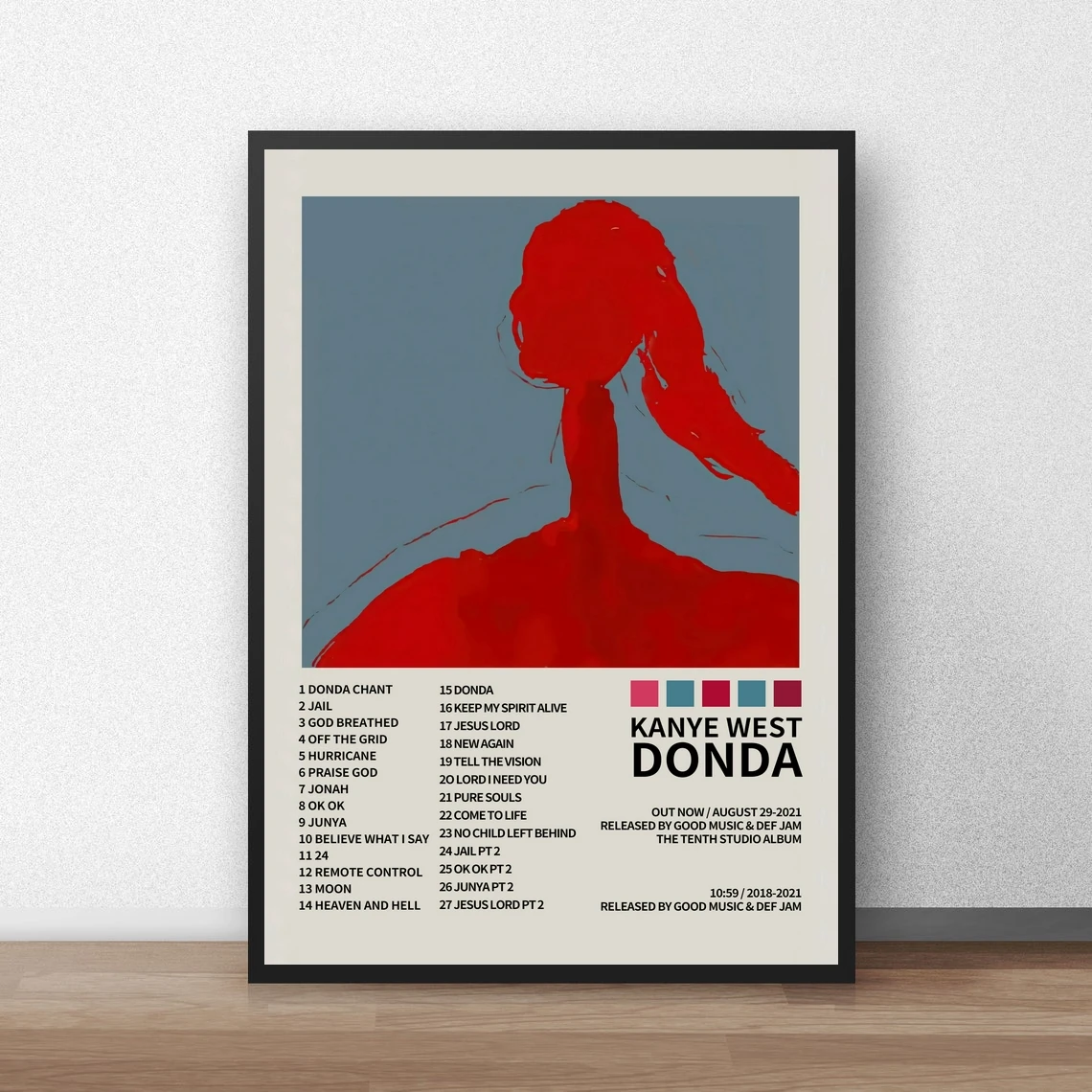 Kanye West Donda Music Album Poster Canvas Print Home Decoration Wall Painting ( No Frame )
