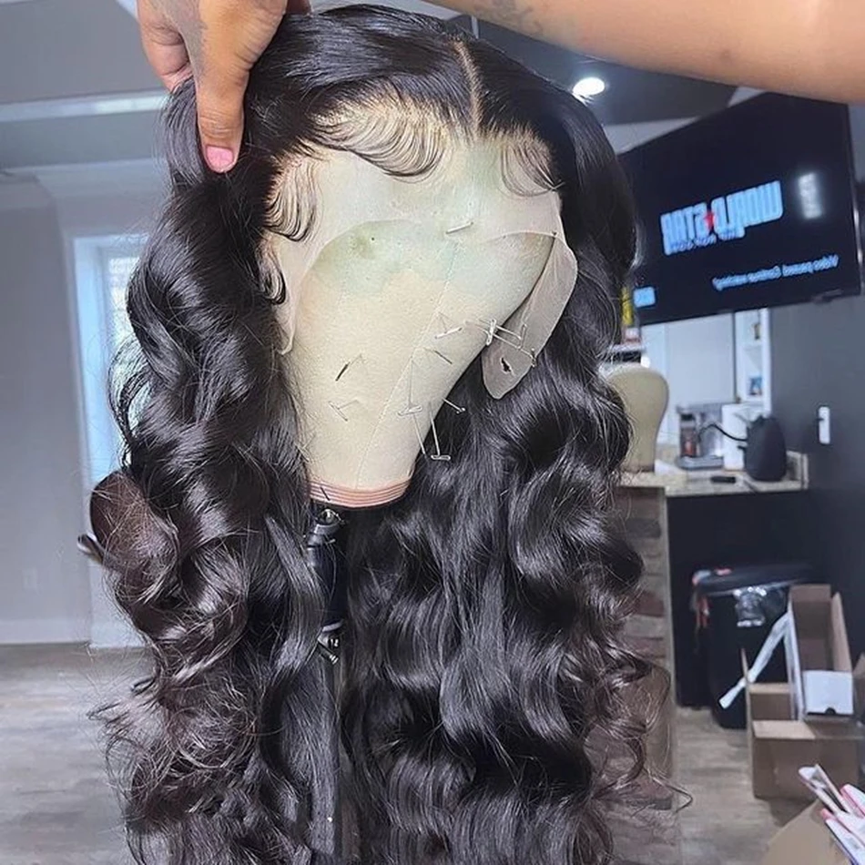 360 Full Lace Body Wave Lace Front Wigs For Women Guleless Human Hair Wowear 30 32 34 Inch 13x4 13x6 Loose Deep Wave Frontal Wig