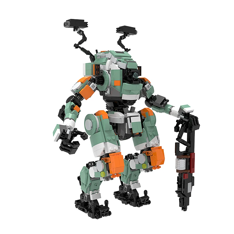 MOC Titanss Robot klocki zestawy gra Mecha Titanfallsed-2-BT-7274 klasy Vanguard cegły zabawki budowlane dla dzieci prezenty