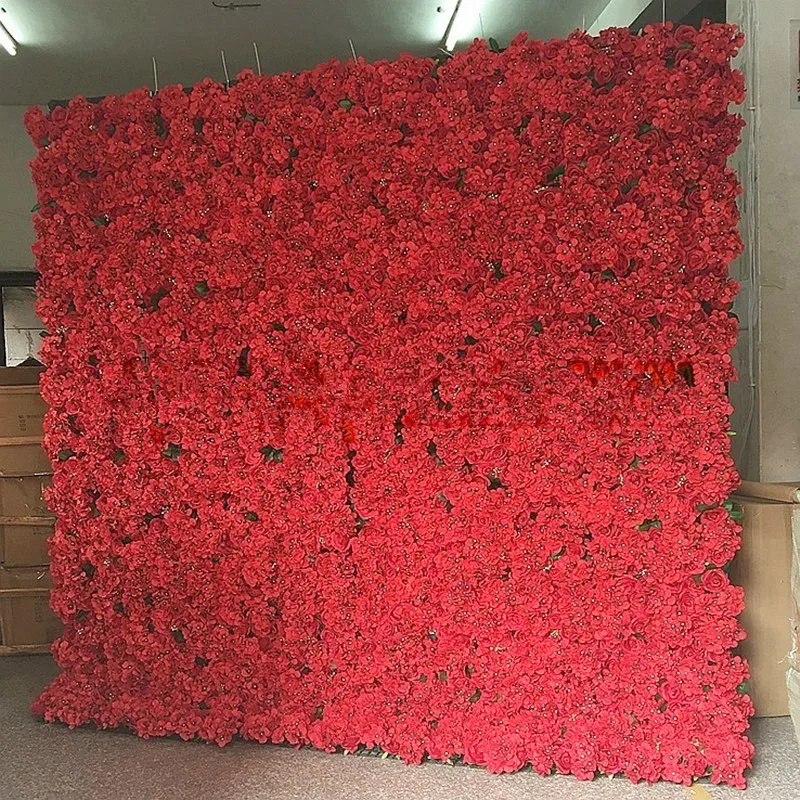 

50 X 50CM Each Piece Artificial Silk Rose Hydrangea Flower Wall for Home Decor Wedding Backdrop Centerpieces Decorations