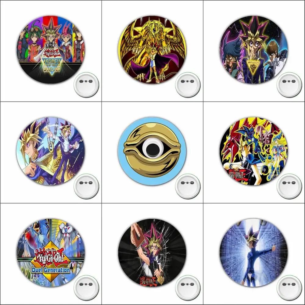 3pcs anime Yu-Gi-Oh! Cosplay Badge Cartoon Pins Brooch for Clothes Accessories Backpacks bags Button Badges