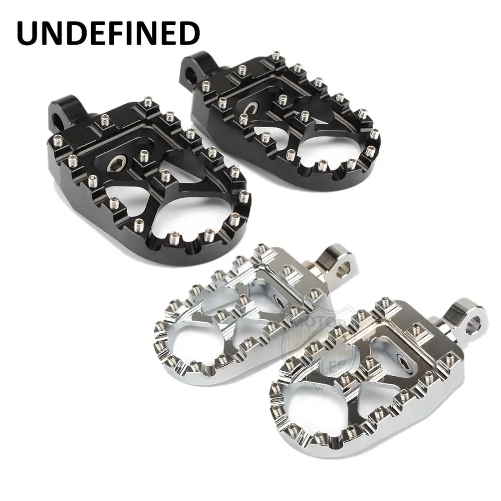 

MX Offroad Foot Pegs Motorcycle Wide Fat Footrests Pedal CNC For Harley XL1200 Iron 883 Dyna Street Bob Fat Boy Softail Touring