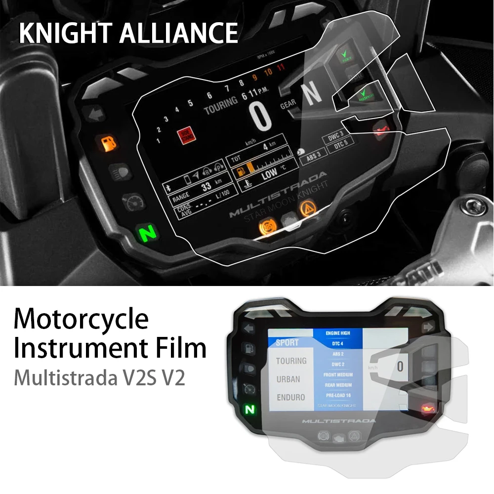 

Motorcycle Accessories Instrument Film For DUCATI Multistrada V2S V2 2021 - Scratch Cluster Screen Dashboard Protection