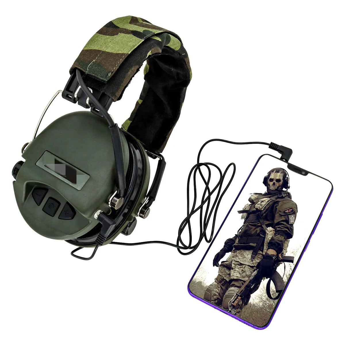 TCIHEADSET Tactical MSASORDIN Headset Airsoft Military Hunting Shooting Earmuffs Noise Reduction Airsoft Tactical Headset