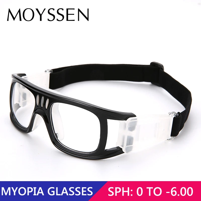 Men's Outdoor Sport Goggle Myopia Soccer Football Basketball Protective Glasses with Diopter GYM Prescription Eyewear -1.5 -2.0