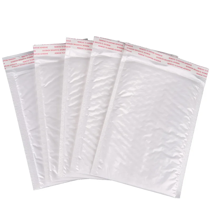 White Foam Envelope Bag Mailers Padded Shipping Envelope With Bubble Mailing Bag Christmas Package Gift Holders 50PCS 23*28cm