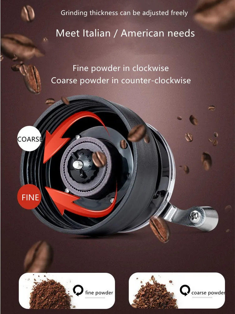 Американский кофейник, портативная кофемашина, ручное управление, кофемолка, ручная чашка, 400 мл