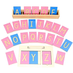 Lavagna Montessori con penna giocattoli lettere minuscole inglesi digitali 0-10 formazione di penne di calcolo numerico per bambini