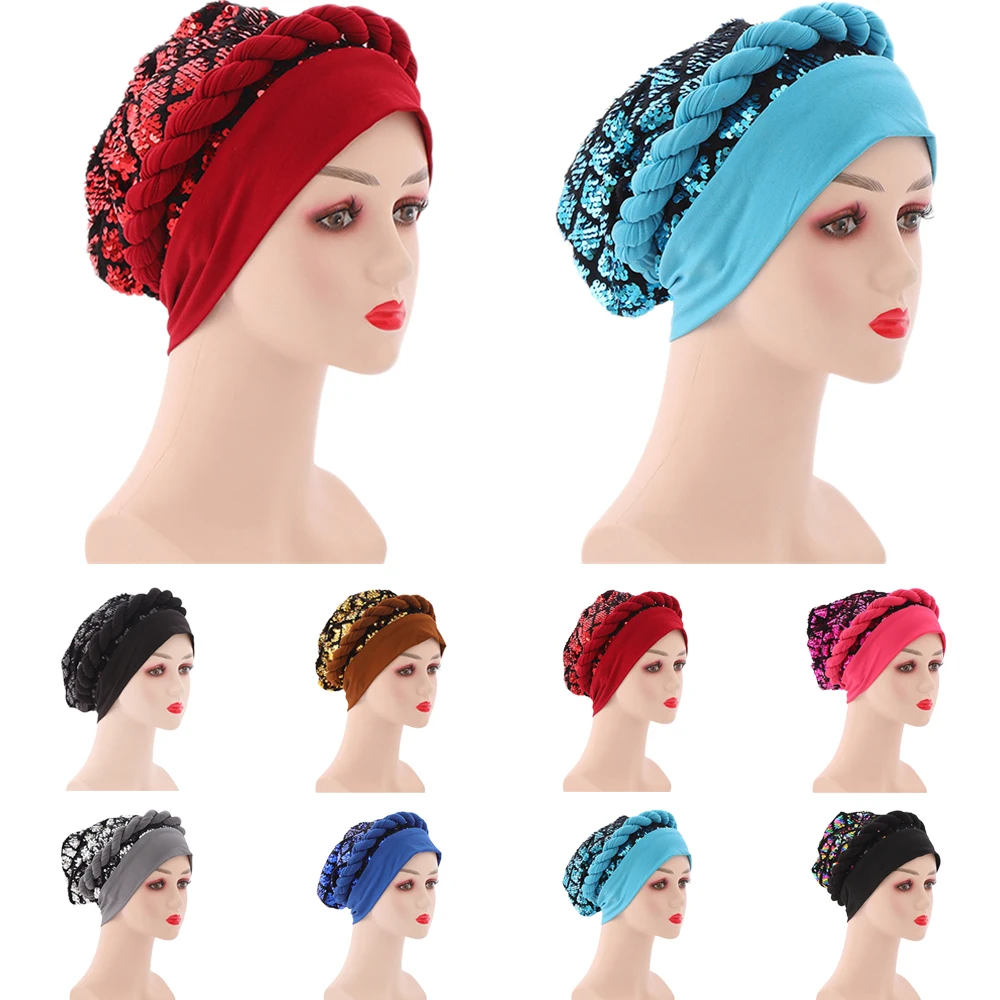 

African Caps Braid Aso Oke Hijab Gele Headtie Already Made Turban Head Wrap Ladies Hat Auto Cap Headtie Aso Oke Gele