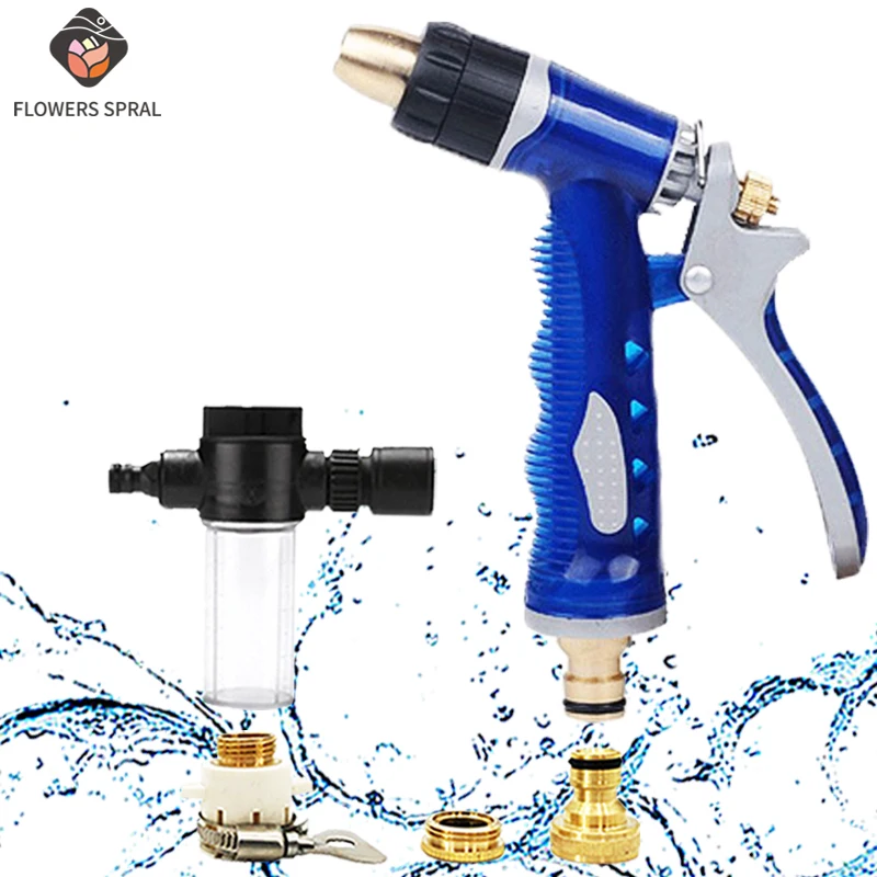 

Water Spray For Gardens Powerful Water Gun For Watering Garden Sprayer Drip Watering Car Wash Nozzle For Irrigation Hose The New