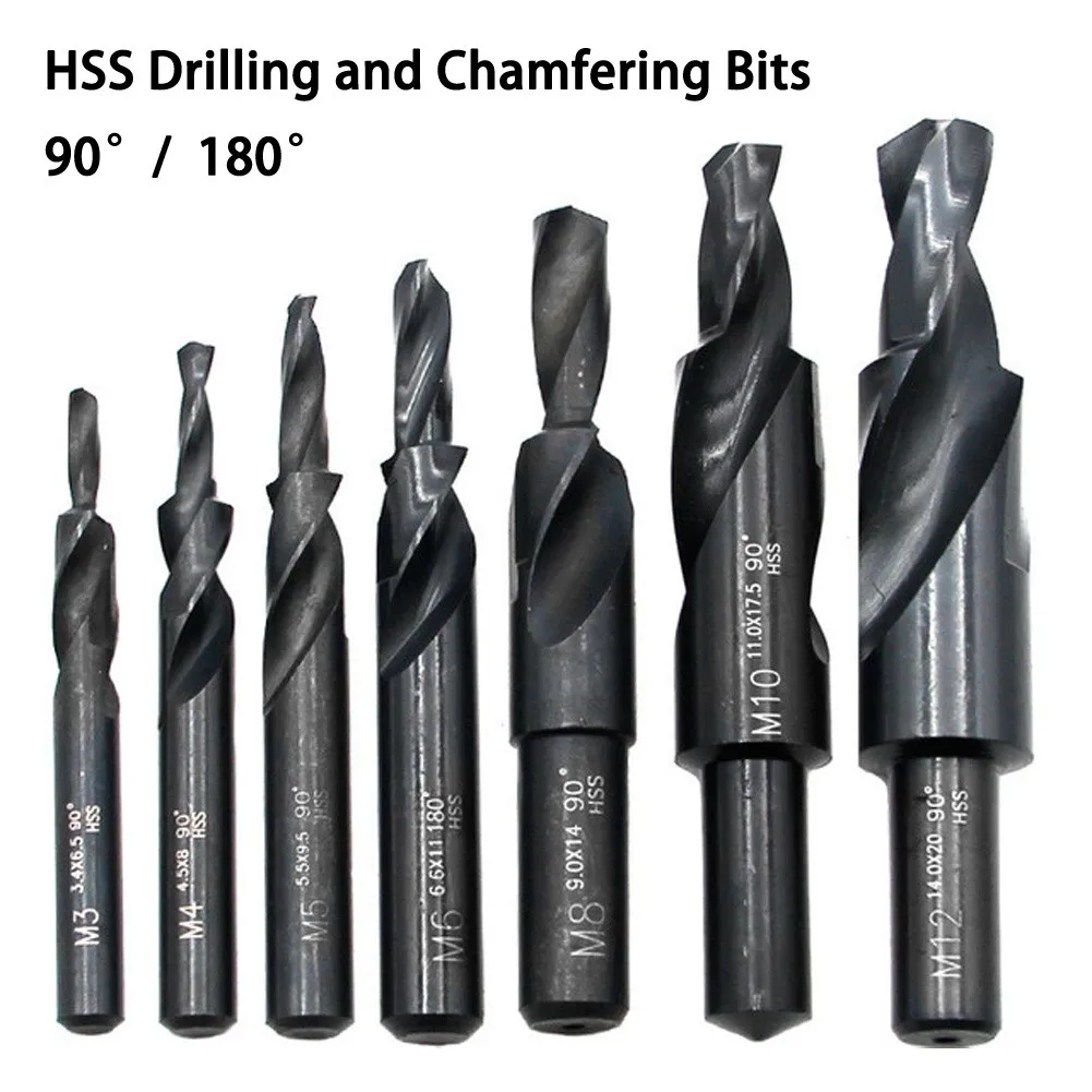 M3 HSS-CO Cobalt Two Stage Step Drill Bit Screw Counterbore Twist Countersink Drill For Stainless Drilling And Chamfering