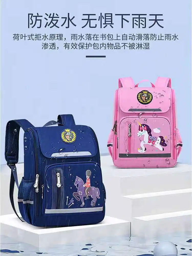 2021 New School Bags For Boys Girls Primary Student Shoulder Backpack Grade 1-6 Large Capacity Water Proof Kids Gifts Mochila