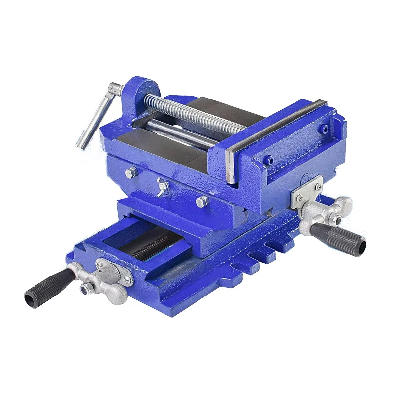 Milling Machine Two-way Movable Bench Drill Flat Pliers Precision Fixture Tool Heavy Cast Iron Flat Vise