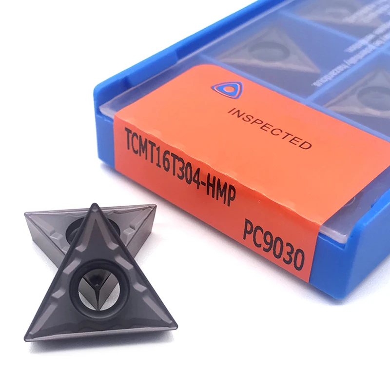 Inserções de carboneto para aço inoxidável, Ferramenta de torneamento interno, 100% Original Insert, TCMT16T304 TCMT16T308 HMP PC9030, Alta qualidade