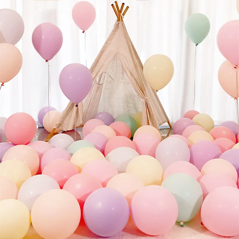 10/30/50pcs 10inch Macarons Latex Balloons Air Globos Pastel Candy Wedding Party Birthday Decoration Balloon Baby Shower Decor