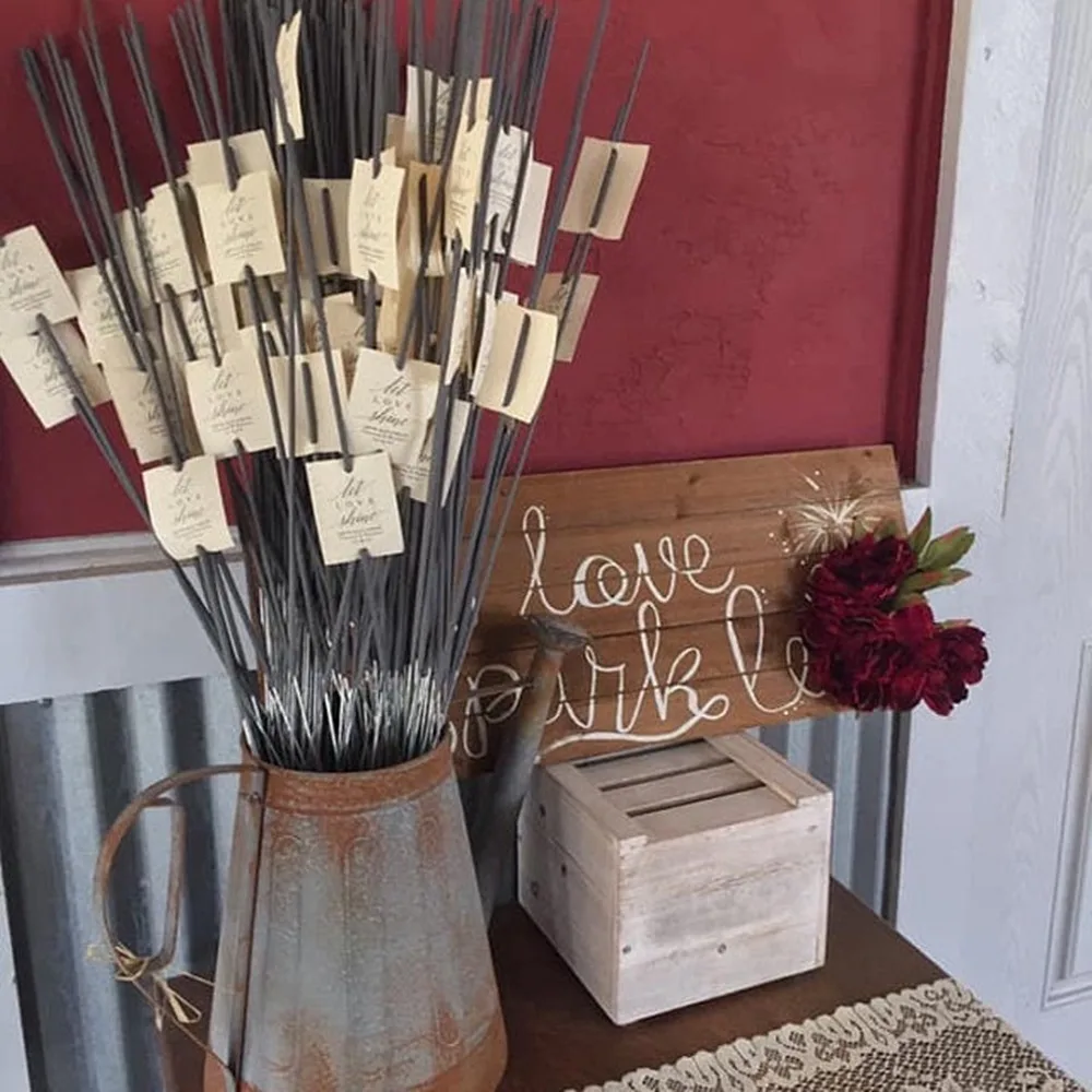 Custom Wedding Sparkler Tags, Sendoff Sign, Send Off Sparkler, Let Love Shine Sign