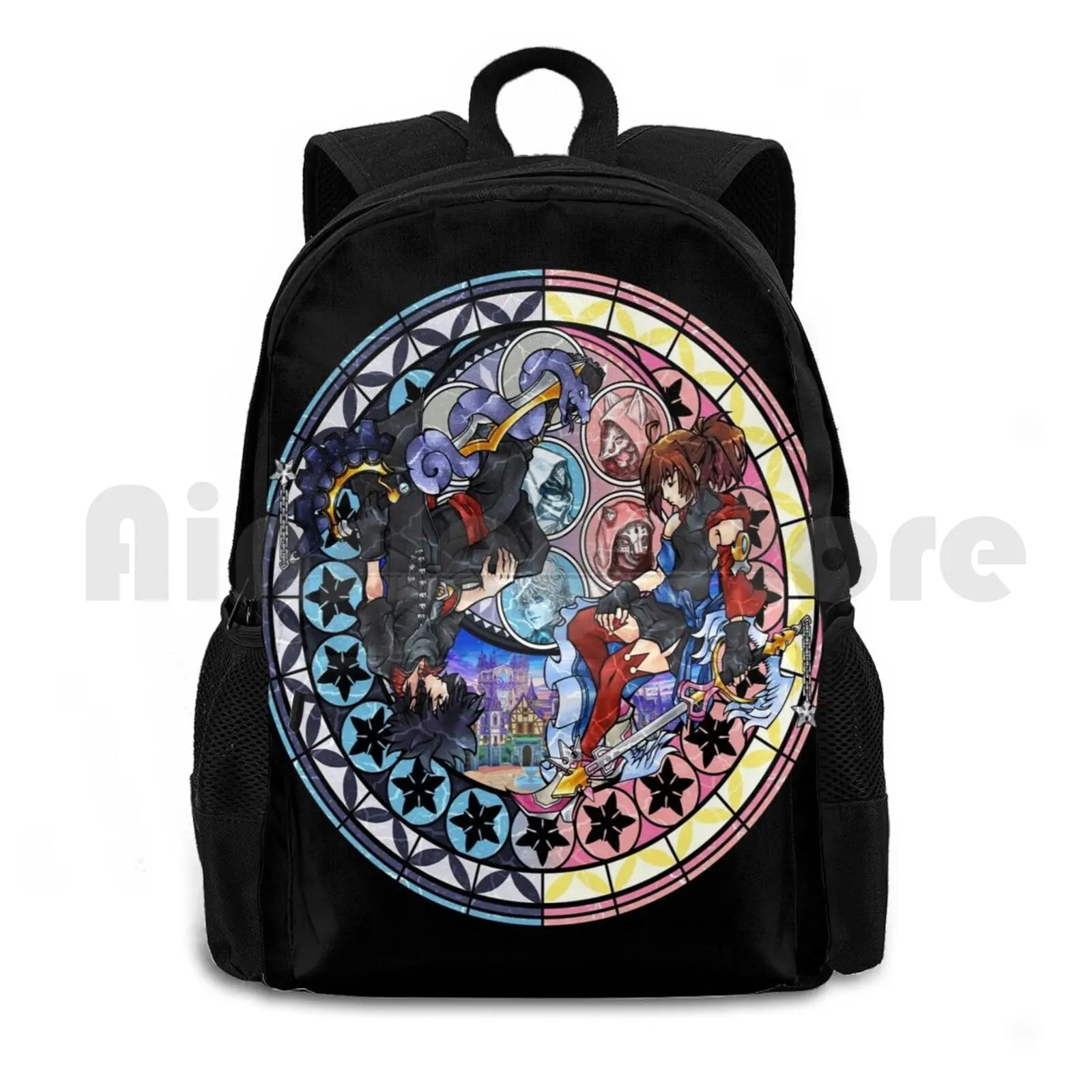 Azalea And Sirius Landing Outdoor Hiking Backpack Riding Climbing Sports Bag Kingdom Hearts Square Enix Will Of Past Video Games