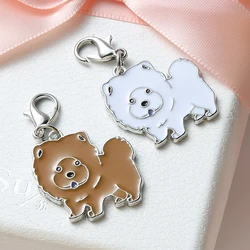 1PCS French Bulldog Chow chow pug Cat Dogs Pet pendant friends gifts Keyring Jewelry Bag Diy Pet Dog Tag Necklace Pendants