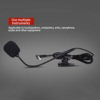 New Portable Mini 3.5mm Microphone Condenser Clip-on Lapel Lavalier Mic Wired for Phone Laptop PC Musical instrument loudspeaker