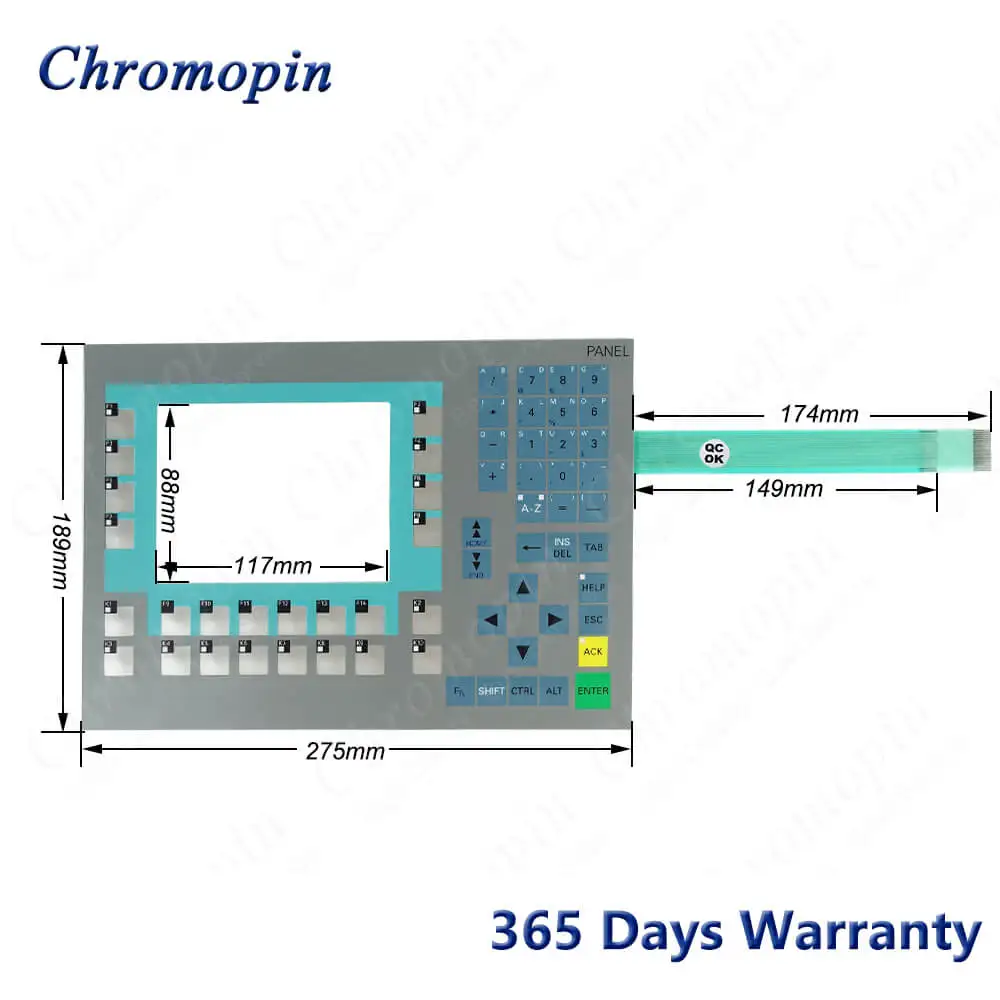 6AV6643-0BA01-1AX0 Operator Panel Membrane Keypad Keyboard Switch for 6AV6 643-0BA01-1AX0 OP277 6" Membrane Keypad