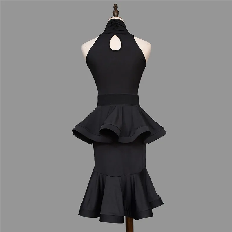 Vũ Điệu Latin Trang Phục Nữ Bóng Cha Cha Cha Rumba Samba Tango Flounced Váy Nữ La Tinh Đầm Dancewear Top Và Chân Váy