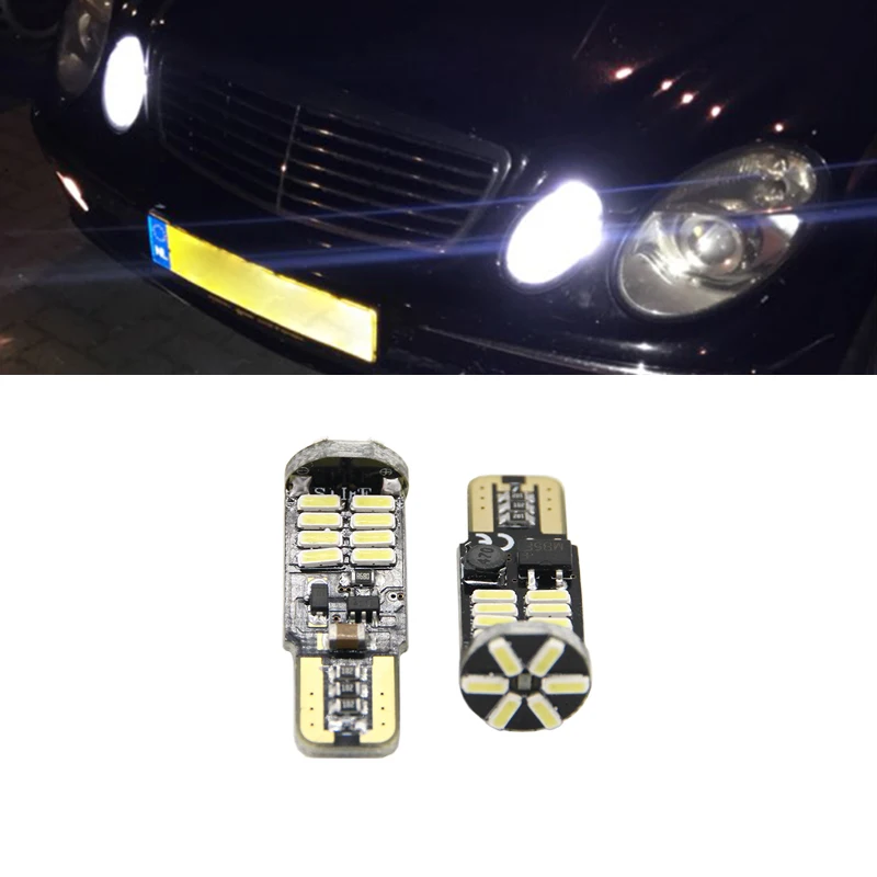 2x T10 194 168 W5W LED Bulb Side light canbus For Mercedes Benz W202 W220 W124 W211 W222 X204 W164 W204 W203 W210 Parking Light