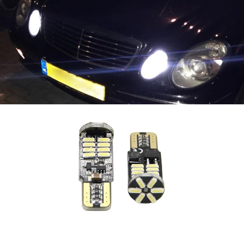 2 шт., автомобильные лампы T10 194 168 W5W для Mercedes Benz W202 W220 W124 W211 W222 X204 W164 W204 W203 W210