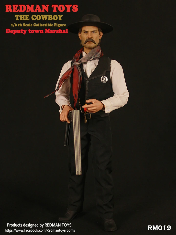 1/6 Scale Collectible Figures Tombstone Western Cowboy Deputy Town & The Drifter 12