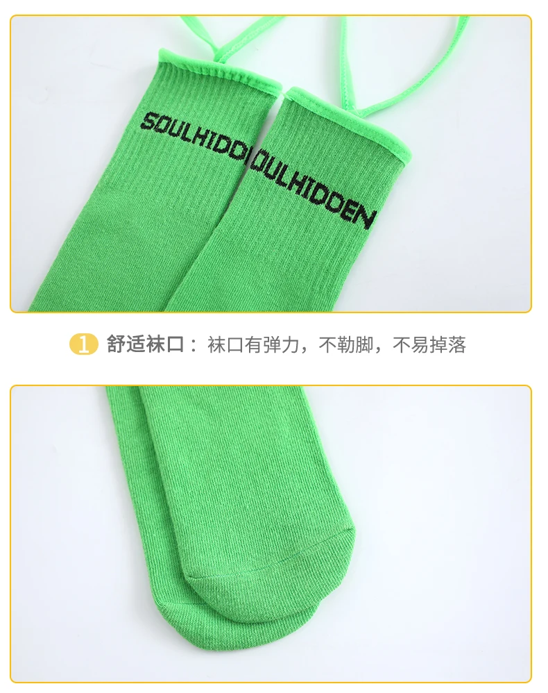 Neue Prinzessinnen-Mädchen Overknee-Socken mit Schleifen-Buchstaben-Stickerei, Hohe Kniestrümpfe für Mädchen, Baumwoll-Wärmersocken, Bunte Strümpfe – Detail 11