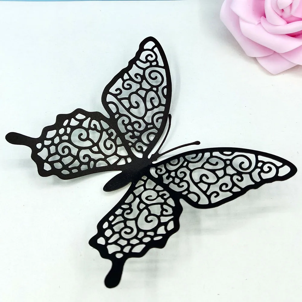 Butterfly Metal Dies Embossing And Cutting Templates Stencil Crafts Molds Card Making Supplies Slimline Card Dies Diy