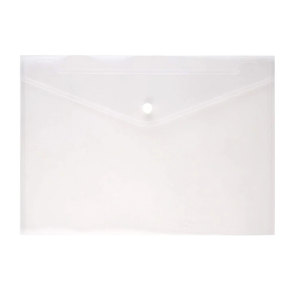 Plastic Envelopes Premium Quality Clear Document Folders Poly Envelope Folders Transparent Project Envelope Folders Snap Button