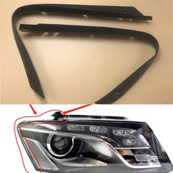 2X For Audi Q5 2010-2012 Headlight Rubber Sealing Strip Trim Headlamp Decorative Strip Headlight Trim