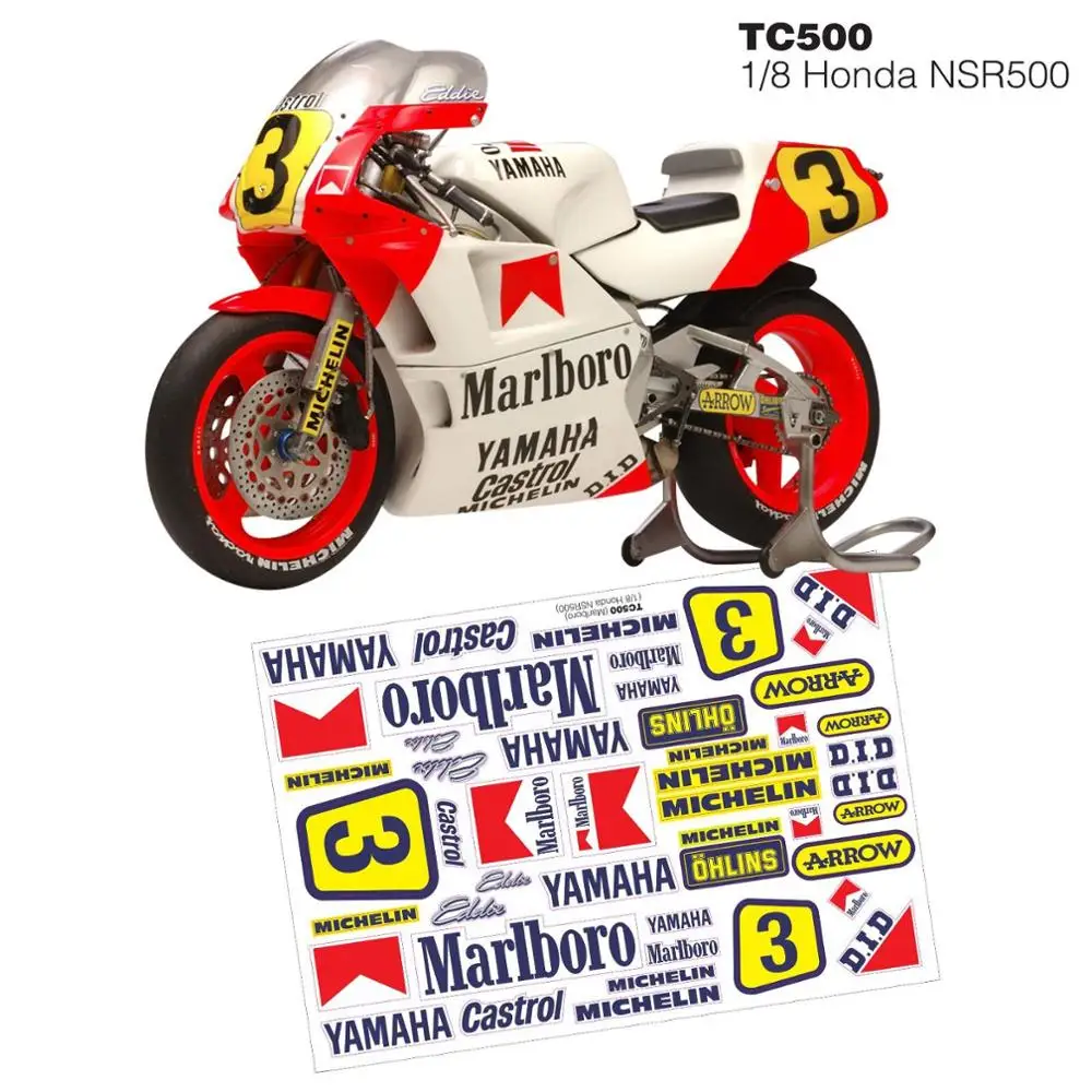 Transparent PC Car Shell Clear Motorcycle Body For Kyosho 1/8 Motorcycle Honda NSR500 Models