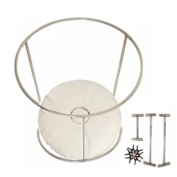 Double Size Beanbag Stand Carry Case Set Newborn Photography Props Newborn Posing Bean Bag Frame Stainless Steel Round Stand