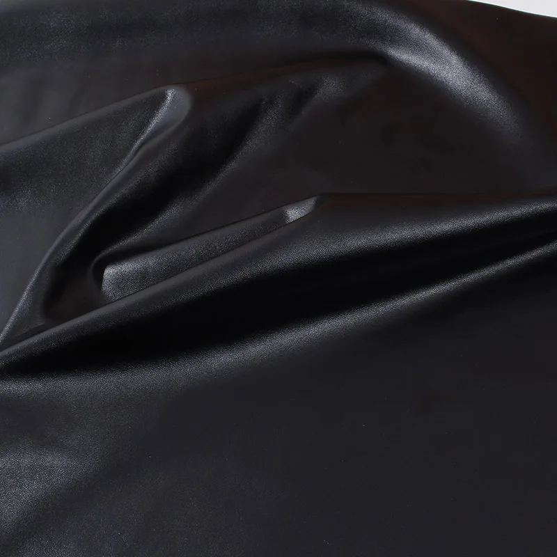 Good 69*50cm Black 4 Way Stretch Faux Leather Fabric PU Synthetic Sewing Leather Sofa Fabric Material Diy Pants Clothing Jacket