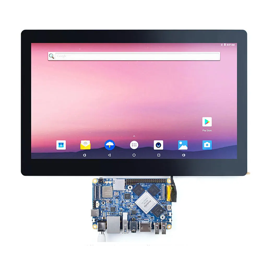 NanoPC-T4 11.6-inch eDP capacitive display K116E, resolution 1920x1080, support Android, Ubuntu for SOM-RK3399V2 Dev kit