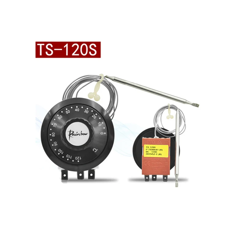 

Радужная ручка переключатель контроля температуры TS-120S 0-120 градусов переключатель температуры TS-320S 5-320 градусов переключатель температуры