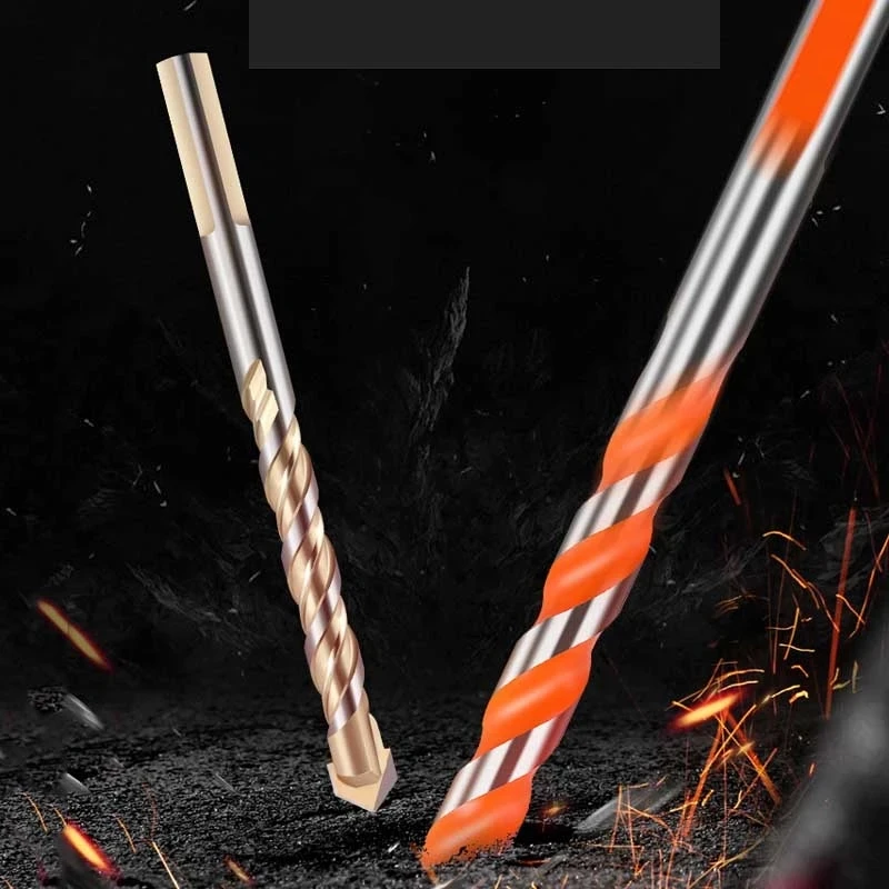 12pcs punta da trapano in vetro multifunzionale ad alta durezza in metallo acciaio inossidabile muro di cemento trapano a mano elettrico punta da trapano in acciaio legato