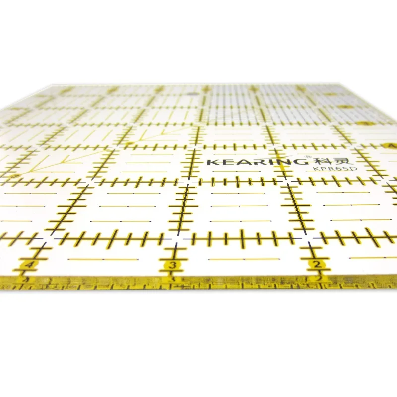6.5 "Square Per Cucire Righello Quilting Righello Indumento Righello 3 millimetri di Spessore KPR65D