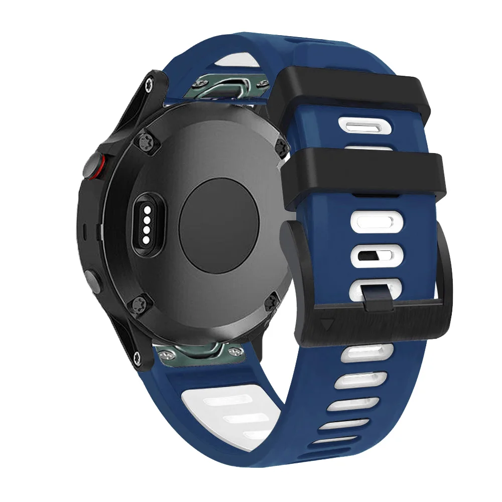 Ремешок силиконовый для наручных часов Garmin Fenix 7 7X 6 6X Pro 5X 5 Plus 3HR 935 D2, 26 дюймов 22 мм